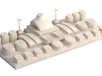 Monicadisplaystudio Jewelry Stand Vol 10 with 5 color 3D model