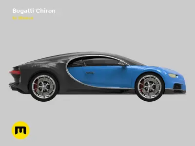 Bugatti chiron 3D print model