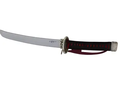 Katana Low-poly 3D model 20