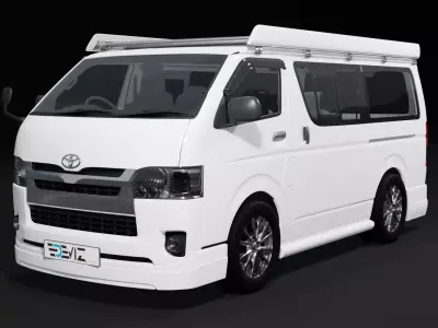 Toyota Hiace Super GL Modif 3D model