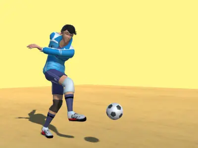 Soccer Avatars Actions 3D model