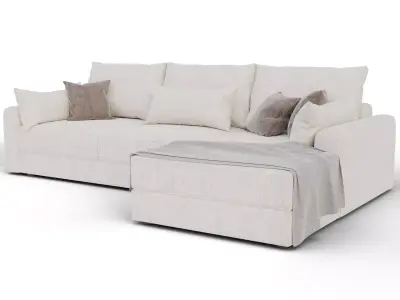 Modern corner sofa 3D model