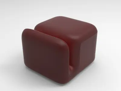 Copy Pouf Low-poly 3D model