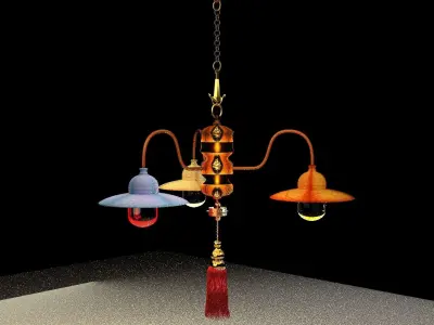 Chinese palace lantern  3D model