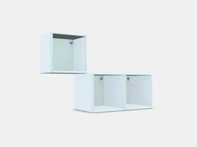 EKET Wall-mounted cabinet combination 1 Low-poly 3D model