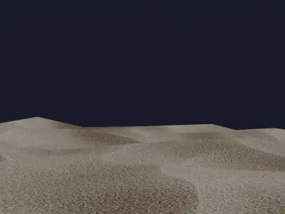 Desert Landscape Free low-poly 3D model