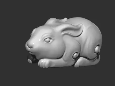 little rabbit 3D print model