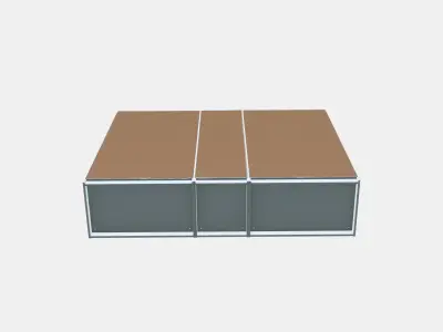 PAX Wardrobe combination Low-poly 3D model