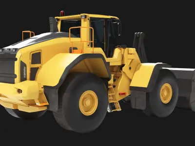 Wheel Loader Mining Truck 02 All PBR Unity UE Textures Low-poly 3D model