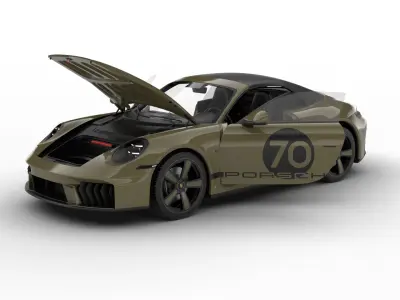 Porsche 911 Spirit 70 2025 HQ 3d model 3D model
