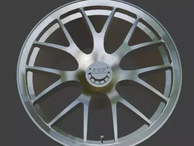 BBS Motorsport RE Centerlock Wheels 3D Print Ready  3D print model