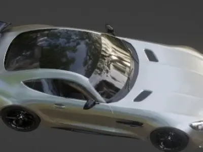 MercedesCar Low-poly 3D model