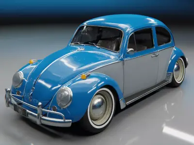 Volkswagen Beetle 1965 3D model