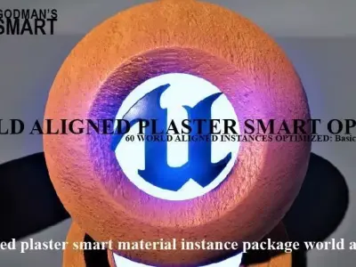 Optimized Plaster World Aligned Materials 3D model