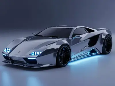 Car 3D 3D model 2