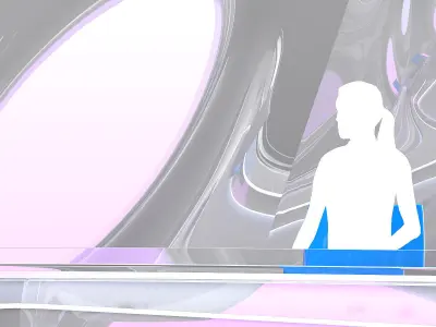 Virtual TV Studio 07 3D model