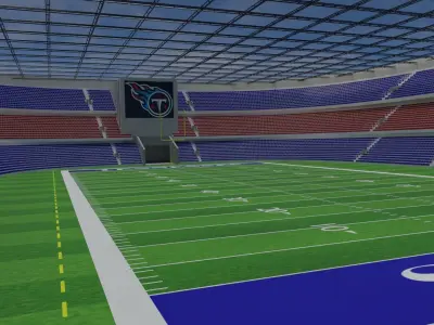 Tennessee Titans - American Football Stadium Low-poly 3D model