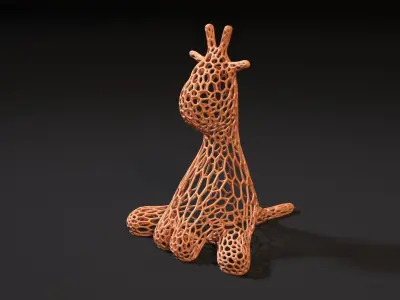 Giraffe figurine 3D print model