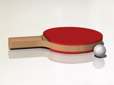 Table Tennis Bat 3D print model