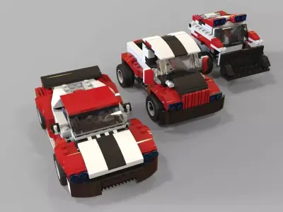 Lego cars pack 2 3D model