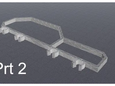 3d Printed Toy Car Kit 3D model