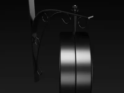 Antique Clock Station 3D model