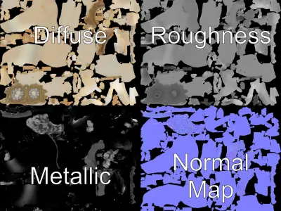 Victorian Bonnet Model Pack Low-poly 3D model