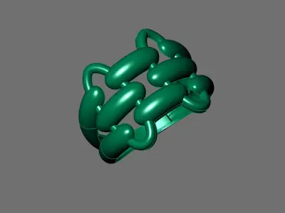 Plain Ring Women Ready STL 3DM Models Womens Rings 3D models 3D print model 10