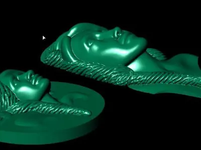 free African face Free 3D print model