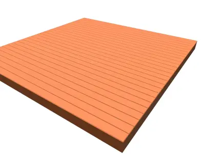 Cartoon Wooden Floor Free low-poly 3D model