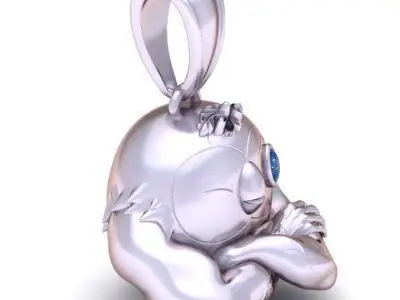 LUXURY FROG PENDANT 3D PRINTABLE MODEL  3D print model