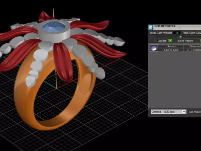 ring woman  3D print model 138