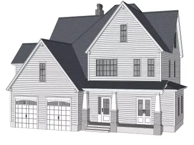 Craftsman House-14 3D model