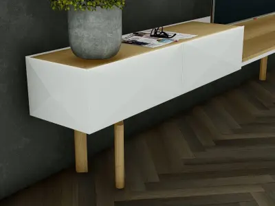 Tv Wall Set Free 3D model