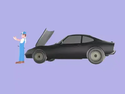 Stylized 3D Friendly Mechanic Character - Cartoon Auto  3D model