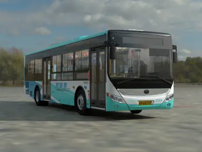 YUTONG ZK6125CHEVNPG21 bus 3D model