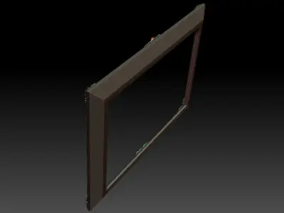 Frame with Carved Elements for CNC machines 3D print model