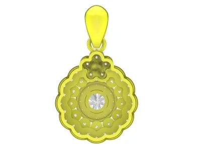 A7656 Luxury Hongkong Diamond Women Pendant 3D print model