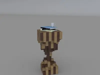 Decor Table Low-poly 3D model