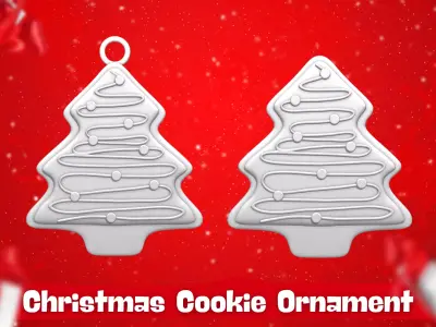 Christmas Cookie Ornament - Pendant -  Christmas Tree 8 3D print model