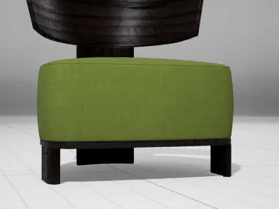 MolteniC Clipper Chair UE4 Low-poly 3D model