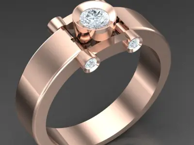 Luxury Men Rings Designs 5MR016 3D print model