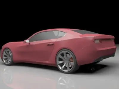 2016 muscle car design 3D model