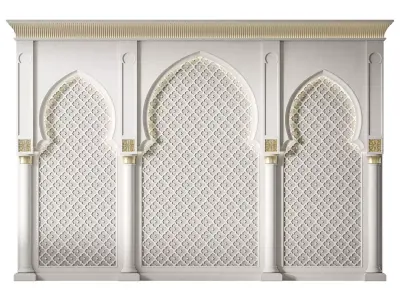 Arch 03 Arabic Wall Decor 3D model