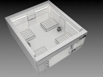Booth Exhibition Stand a412d  3D model