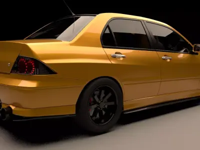 Evo 7 customized 3D model