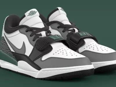 Air Jordan Legacy 312 Low Oxidized Green  Low-poly 3D model