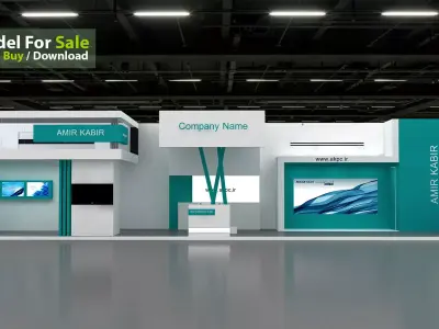 Exhibition booth 3D model