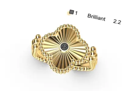 Reversible Ring 3D print model