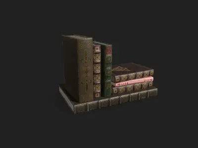 Old books 3D model